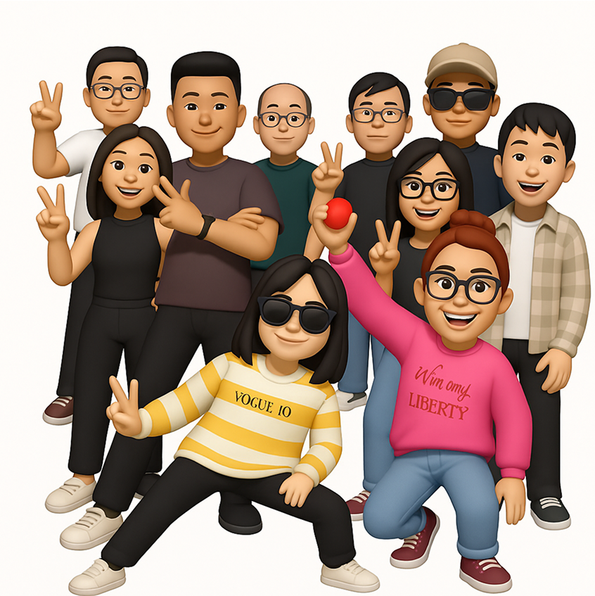 Hostex team illustration showing diverse group of people