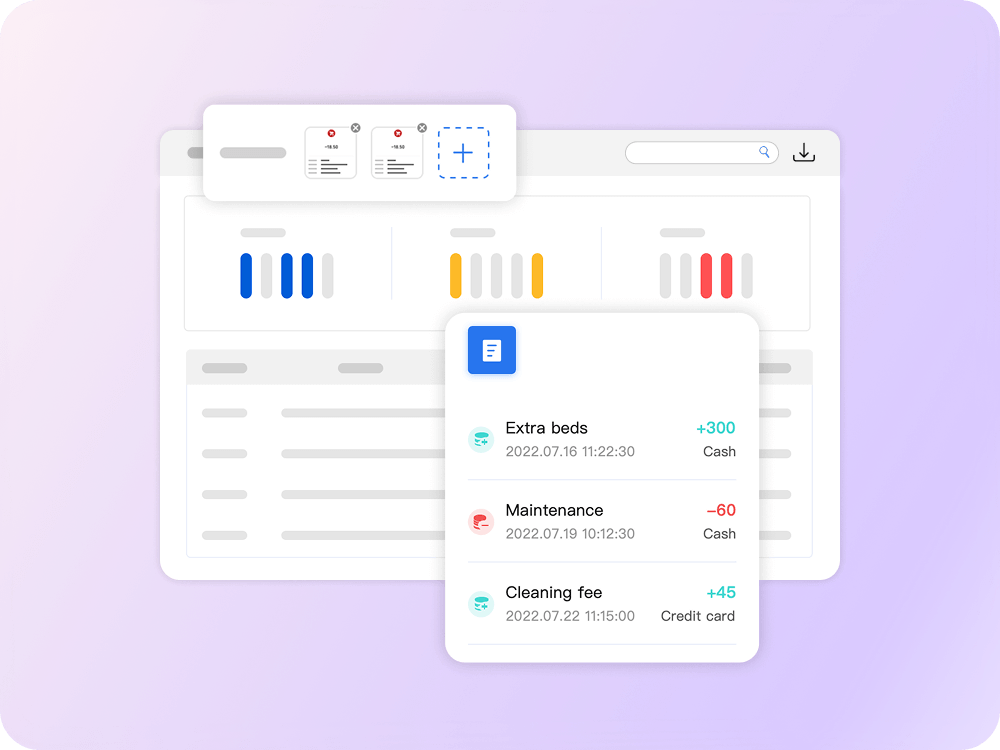 Transaction breakdown