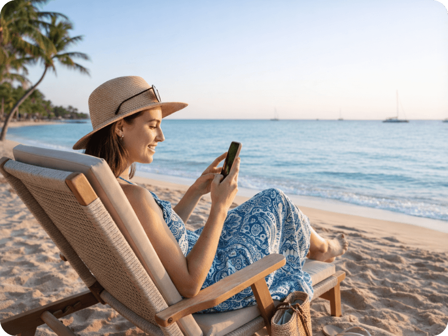 Mobile app interface