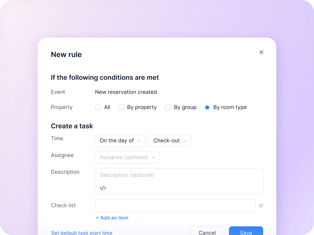 Automated task creation