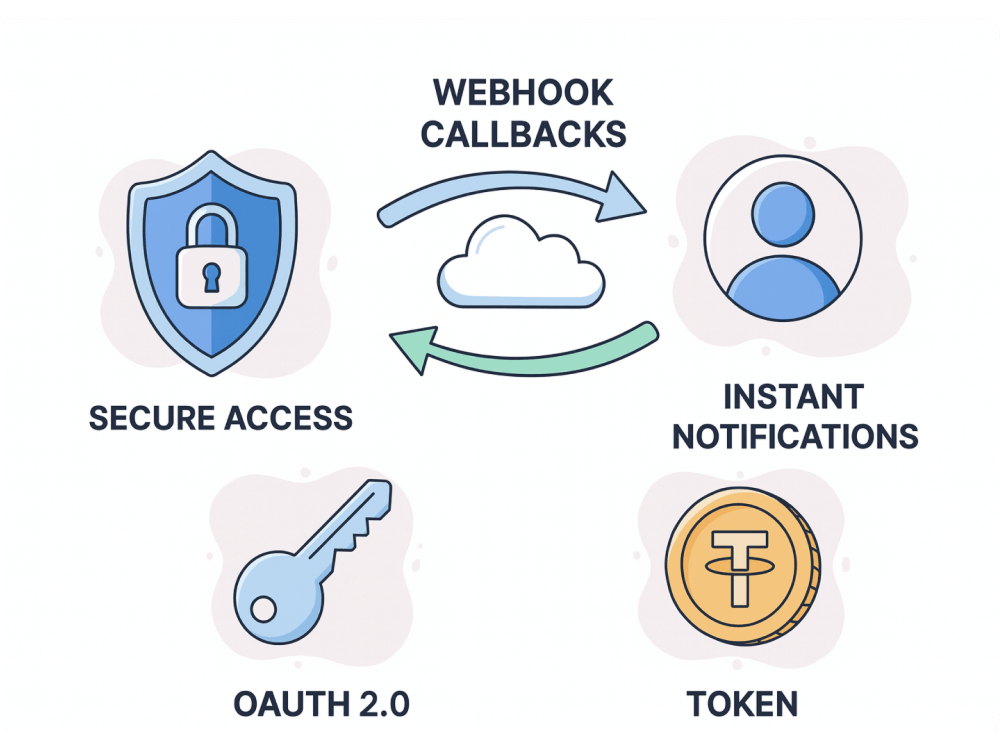 Real-time webhooks automation